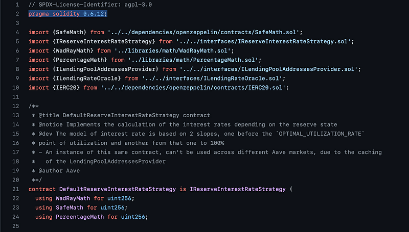 An example of strict pragma version